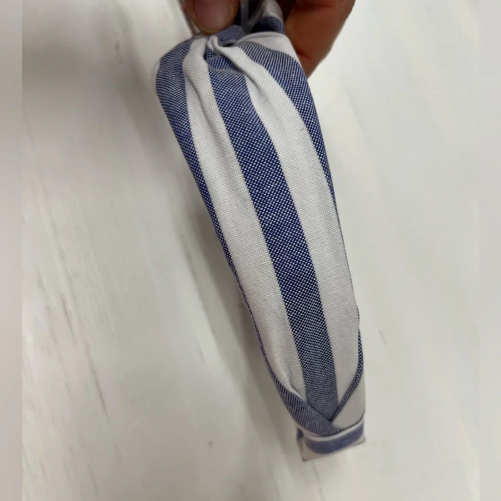 NWT ⚜️💙⚜️ Piper K Gorgeous Blue Striped Headband - Picture 8 of 10